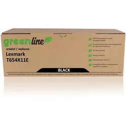 greenline Toner, kompatibel zu Lexmark T654X11E / schwarz (ca. 36000 Seiten)