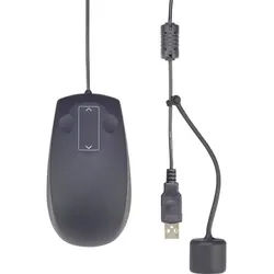 Renkforce Renkforce IP68 Industrial Maus USB Laser Schwarz 3 Tasten 1000 dpi Mäuse schwarz