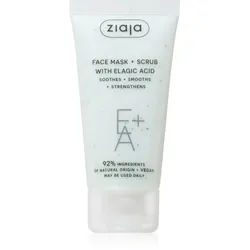 Ziaja Face Mask + Scrub with Elagic Acid Peeling Maske 55 ml