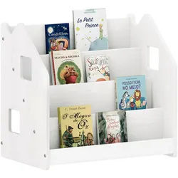 Idimex Bücherregal Bruno , Weiß , Holz , Kiefer , Vintage , 65x60x40 cm , FSC Mix , Kinder- & Jugendzimmer, Kindermöbel, Kinderregale