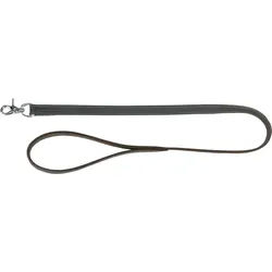 TRIXIE Rustic Fettleder-Leine, M–L: 1,00 m / 20 mm, grau