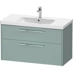 Duravit D-Code Waschtischunterschrank DC4673010HG0000 ,Griff Chrom, Fjordgrün Matt, Wandhängend, Schubkästen 2,984x555x460 mm