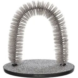 TRIXIE Massage- und Fellpflegebogen, Katze, 36 x 33 cm, grau