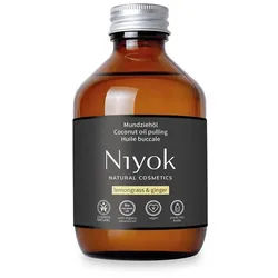 Niyok Mundspülung Mundziehöl Bio Kokosöl-Pfefferminze-Ölziehkur gegen Karies, Zahnstein, (1-tlg) gegen Mundgeruch, Veganes Zahnöl