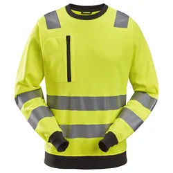 Snickers AllroundWork, High-Vis-Sweatshirt Klasse 2/3 7 signalgelb