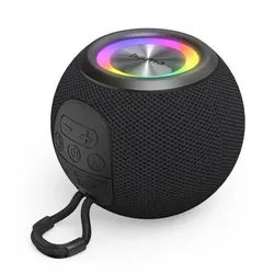 Hama Ball Shape Speaker Bluetooth Lautsprecher, 5 LED Bluetooth-Lautsprecher schwarz