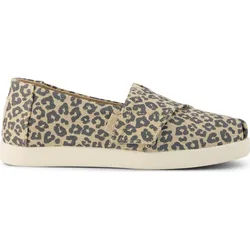 Toms Alpargata Classic oatmeal small leopard spots 33.0