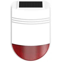 Safe2Home Safe2Home® Solar Funk Außensirene Serie SP110 / SP210 Alarmanlage (Funk Außensirene) weiß