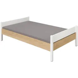 Paidi Bett , Weiß, Eichefarben , Holzwerkstoff , 120x200 cm , Blauer Engel, Goldenes M , Schlafzimmer, Komplette Schlafzimmer und Serien, Schlafzimmerserien
