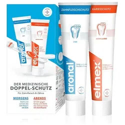 ARONAL/ELMEX Doppelschutz Zahnpasta 2X75 ml