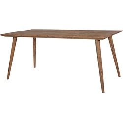 Mid.you Esstisch , Sheeshamfarben , Holz , Sheesham , massiv , rechteckig , konisch , 80x76x180 cm , Esszimmer, Esszimmerserien