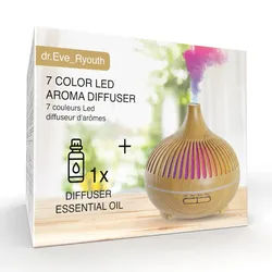 Dr. Eve_Ryouth 7 Farben LED-Aromadiffusor - UK Stecker / EU 150 g