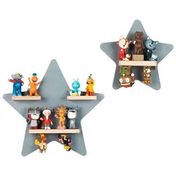 Kinderregal-Set Boarti 2-tlg. Grau