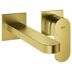 GROHE 2-Loch-Waschtisch-Wandbatterie Plus 29306_4, FMS Ausladung 203mm cool sunrise geb., 29306GN4 29306GN4