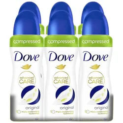 DOVE / UNILEVER Deo-Spray 6x Dove Advanced Care Deodorant Anti-Transpirant Original, 100ml, 6-tlg., komprimiert