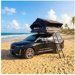 TZIpower Dachzelt Autodachzelt Grau/Schwarz Softcase Dachzelt 2 Größen opt. Sonnensegel, Personen: 4 grau|schwarz 210 cm x 160 cm x 110 cm