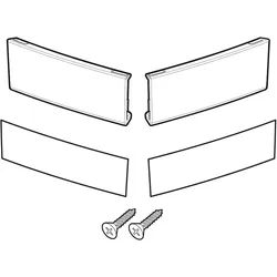 SET REFLECTOR WEISS R/L SH23, weiss, Größe 15 cm