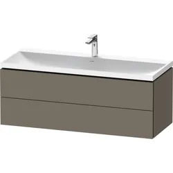 Duravit L-Cube c-shaped Set wandhängend Flanell Grau Seidenmatt 1200x480x480 mm - LC6953O90900000 LC6953O90900000