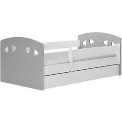 Raumhirsch Furniture Kinderbett Julia mit Schublade ohne Matratze Grau 90/65/184 , Holzwerkstoff , Rechteckig , 80x180 cm , Babymöbel & Kindermöbel, Kinderzimmer & Jugendzimmer, Kinderbetten