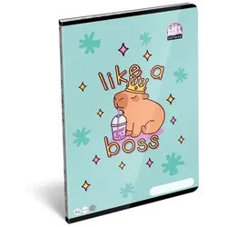 Lollipop Capybara: Liniertes Heft – A4, 4. Klasse