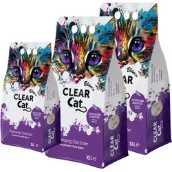 Clear Cat Blanco Lavendel Bentonitstreu 10l+5l