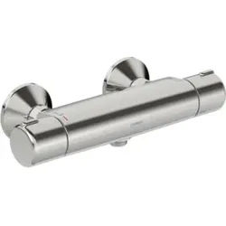 Hansa Brause-Thermostat HANSAMICRA AP, S-Ans., vert. Kalt-/Warmw.-Ans., chr