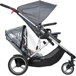 Phil&Teds Voyager Buggy 2016 Storm Cover für Double Kit Zweitsitz