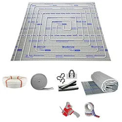 140 m2 Fußbodenheizung-Set - Tackersystem Dämmstärke 25-2 mm - PE-RT 5-Schichtrohr 16 x 2 mm