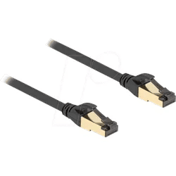 DELOCK 80252 - Patchkabel S/FTP, Cat.7 Rohkabel, 10 m, schwarz, Industrie / Out