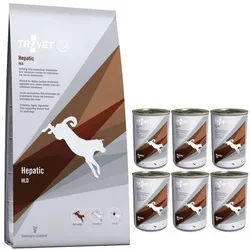 Trovet HLD Hepatic Diätfutter Hundefutter 12,5kg + Hepatic 6x400g