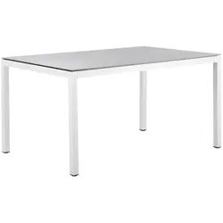 Tisch Classic weiß - 140 x 80 cm 598 - Dekton sabbia