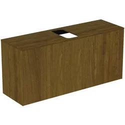 Ideal Standard Waschtischplatte Conca mittiger Ausschnitt 1202x373mm Walnuss Dunkel, Alte Nr.2019, T TV745Y5