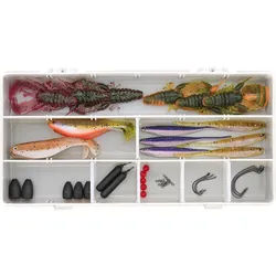 WESTIN Kunstköder Westin Perch Box Dropshot + Texas & Carolina 45Pcs