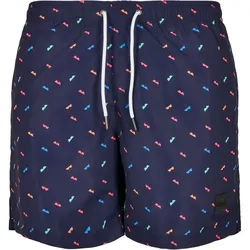 URBAN CLASSICS Badeshorts Urban Classics Herren Pattern Swim Shorts M