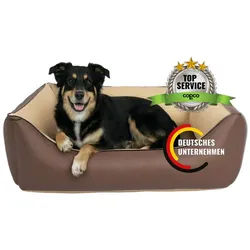 CopcoPet Tierbett Orthopädisches Hundebett / Wendebett Kleine bis Große Hunde, Kunstleder 100 cm x 125 cm