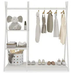 Idimex Kindergarderobe Lotte , Holz , Kiefer , Vintage , 108x115x47 cm , FSC Mix , Babymöbel & Kindermöbel