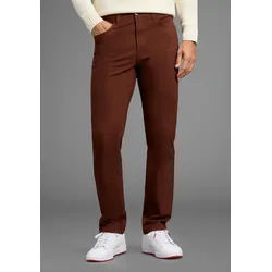 5-Pocket-Hose MAN'S WORLD, Herren, Gr. 50, N + U Gr, rost, Web, Obermaterial: 98% Baumwolle, 2% Elasthan, regular fit lang, Hosen 5-Pocket-Hose