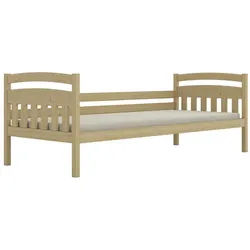 Raumhirsch Furniture Kinderbett Tosia ohne Matratze 90/200 Natur lackiert 90/200 , Sonoma Eiche , Holz , Rechteckig , 90x200 cm , Babymöbel & Kindermöbel, Kinderzimmer & Jugendzimmer, Kinderbetten