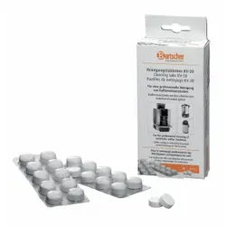 Bartscher Reinigungstabletten KV-20, Tabletten zum Reinigen von Kaffeemaschinen, 1 Karton = 20 x 2 Blister à 10 Reinigungstabletten