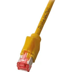 PATCH-600 0,5 GE - Cat.6A Patchkabel, S/FTP, 0,5 m, gelb