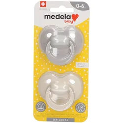 Medela Baby Original Schnuller Pastell 0-6 Monate DUO 2 Schnuller
