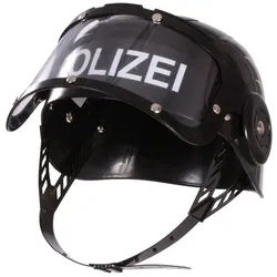 EDUPLAY Spielzeug-Gartenset Polizeihelm mit Visier, Kunststoff, 20 x 20 x 15 cm schwarz