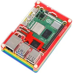PIMORONI Pibow Gehäuse für Raspberry Pi 5, bunt, PIM678
