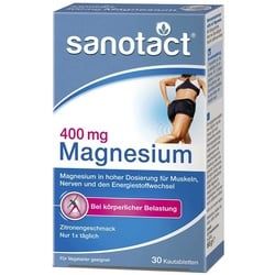 Sanotact Magnesium 400 Kautabletten 30 St
