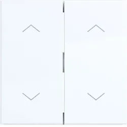 Hager WAW2002WG Wippe 2-fach mit Aufdruck Symbol 4x Pfeile, A.x/C.x, lichtweiß glänzend