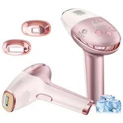 BELLABEAUTY IPL-Haarentferner IPL Haarentfernungsgerät, IPL Laser, IPL mit Kühlfunktion, 999999 Lichtimpulse, 999,999 Lichtimpulse, Laser für Männer, Frauen, Lumea IPL rosa