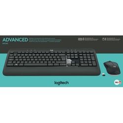 Logitech Tastatur/Maus Set MK540, Wireless, Unifying, schwarz Advanced, DE, Optisch, 1000 dpi, Retail