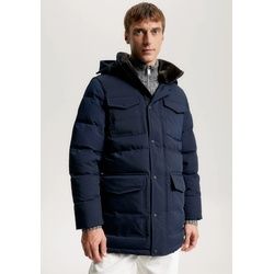 Parka TOMMY HILFIGER "ROCKIE UTILITY PARKA" Gr. XXXL, blau (desert sky) Herren Jacken Parkas