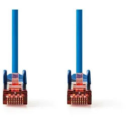 Nedis CCGL85221BU025 Netzkabel, CAT6-Netzwerkkabel, CAT6-Netzwerkkabel, RJ45 Stecker, S/FTP, für Heimnetzwerk, flexible Nutzung, 0,25 m blau