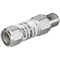 Goobay Mini Koaxialkabel-Verstärker 18 dB (DVB-T/SAT) - F-Stecker > F-Buchse